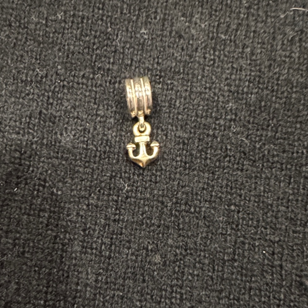 Pandora retired gold & silver Anchor Charm Pendant - Picture 4 of 4